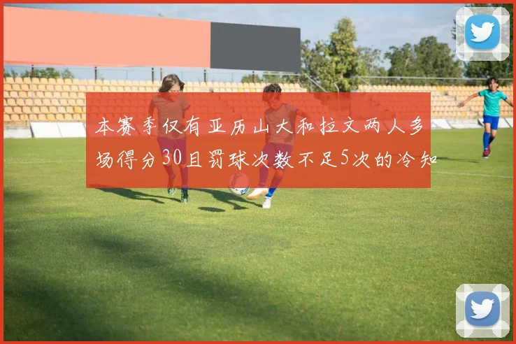 本赛季仅有亚历山大和拉文两人多场得分30且罚球次数不足5次的冷知识